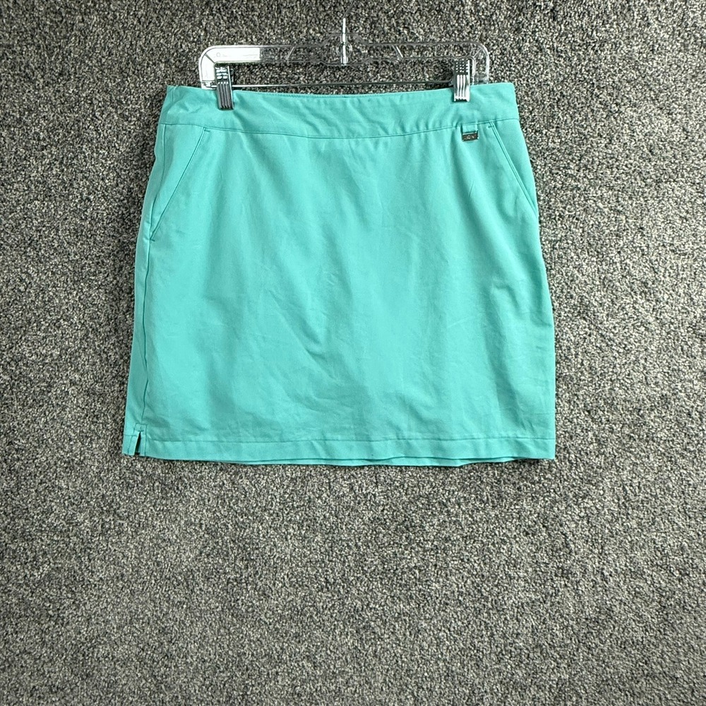 Greg Norman Womens Golf Skort Aqua Blue Size 12 Activewear Skirt with Shorts